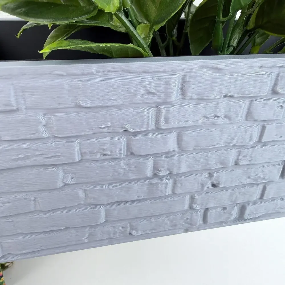Bricks Wall Planter, Indoor Hanging Plant Pot, Urban Loft Vibes